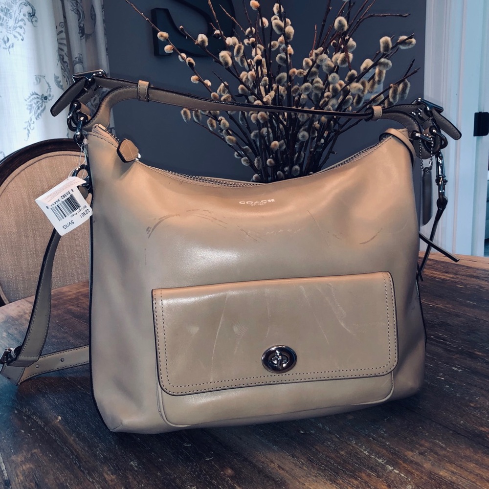 Genuine Coach Leather Hobo